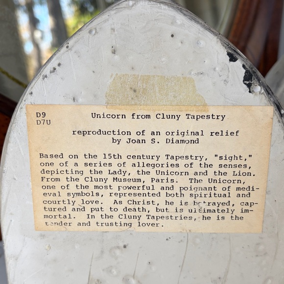 RESERVED msyentl11 Vintage Repro Unicorn & Lion Gray Stone Bookends from 15th c. - Picture 5 of 11